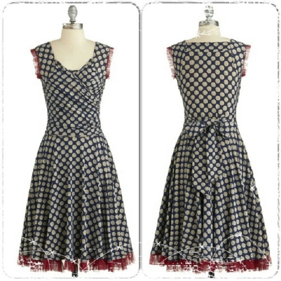 Effie’s Heart Dresses & Skirts - Elizabeth faux wrap dress in Etched Dots